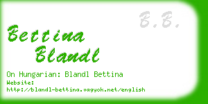 bettina blandl business card